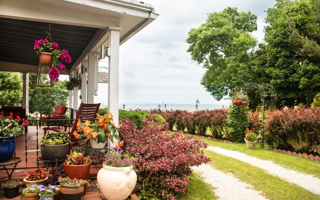 Porch on a Lake Erie Bed and Breakfast in NY